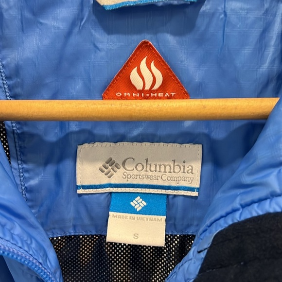 🏁 Columbia Omni Heat blue  jacket size small - Picture 6 of 10